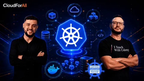 Capa do curso Kubernetes Completo: Do Zero ao CKAD com Aplicação Real