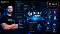 Capa do curso GitHub Copilot: Produtividade Maxima com GenAI e MCP